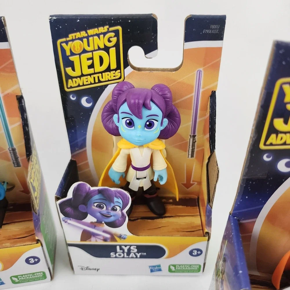 Star Wars Young Jedi Adventures lot of 4 Yoda, Kai, Lys,‎ and Nubs Hasbro